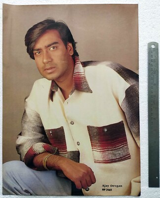 Bollywood Schauspieler Ajay Devgan seltenes altes Original Poster Indien 12 x...