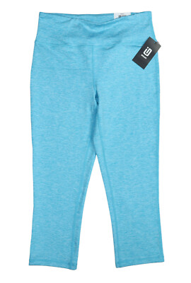 Ideology Performance Space Dye Cropped Athletic Women's Leggings NWT Sea Shore