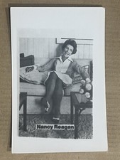 Postcard RPPC First Lady Nancy Reagan Sofa President Ronald Vintage Political