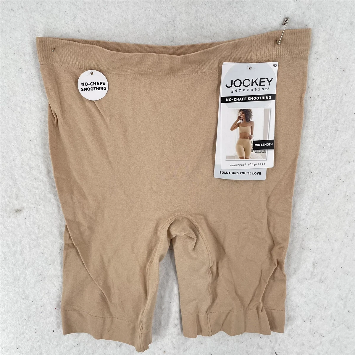 Womens No-Chafe Seamfree Slip Shorts Mid-Length - Jockey