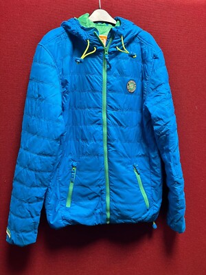 Superdry Elements Packaway Jacket Blue Medium TD038 FF 10