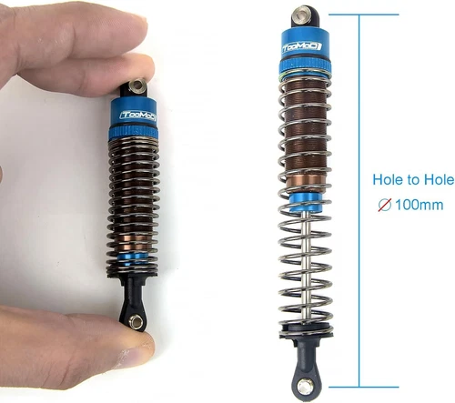 100mm 1/10 RC Oil Shock Absorber Kit for TRX4/Axial Buggy Car Upgrade - Picture 3 of 6