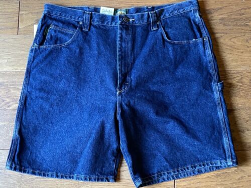 MEN'S CABELA'S ROUGHNECK DUNGAREE DENIM JEAN SHORTS DARK STONE SIZE 42 NEW W/TAG