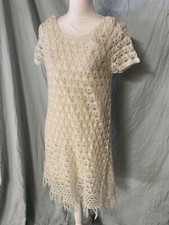 American Eagle Outfitters Knit White 2-Layer Sweater Dress - Size M -  NEW/NWT
