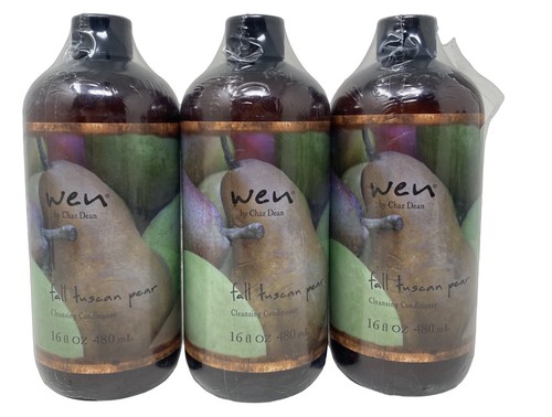 WEN Chaz Dean Cleansing Conditioner Fall Tuscan Pear 16 Oz NEW SEALED Lot Of 3