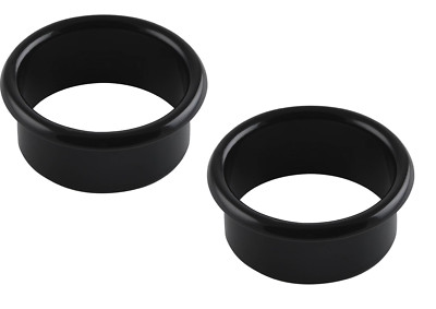 2x Lüftungsring Messing Kabeldurchlass schwarz Ring zum Einlassen Ø 12 - 80 mm
