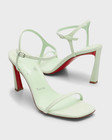 100% AUTHENTIC NEW WOMEN LOUBOUTIN CONDORA STUDIO GREEN 85 SANDALS/HEELS US 8 — photo 4