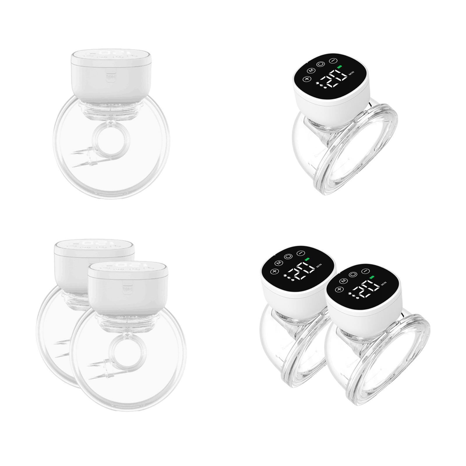 Portable Breast Pump with LED Display, Breastfeeding Pump for Hotel, Outdoor,-image