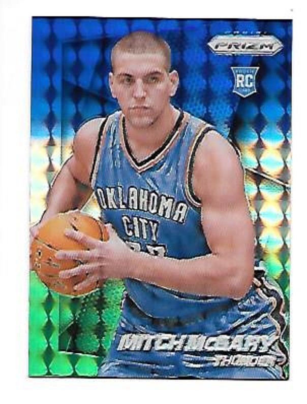  MITCH MCGARY 2014-15 Panini Prizm Prizms Blue and Green Mosaic #268 THUNDER