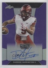 2018 Leaf Metal Draft Purple 3/25 Darren Carrington II #BA-DC2 Auto 0w8