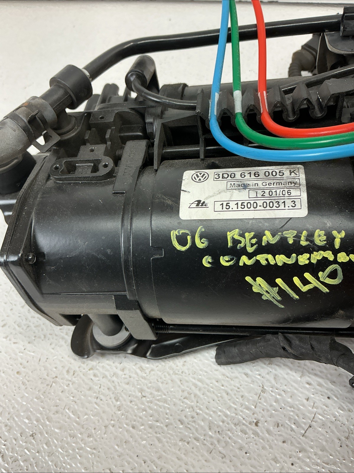 03-18 Bentley Continental GTC GT Flying Spur Air Suspension Compressor Pump OEM
