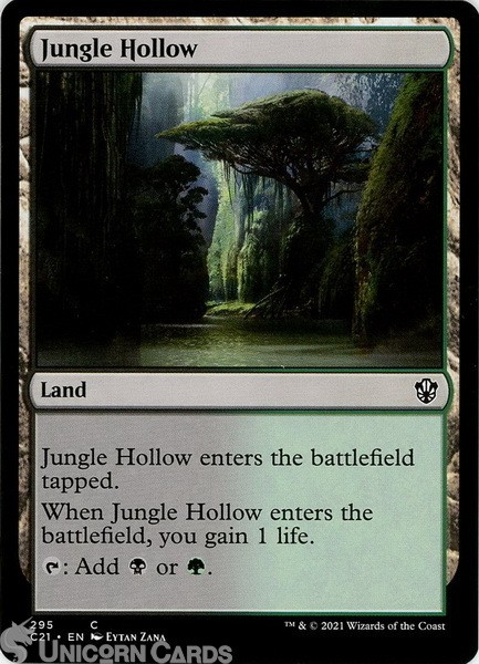 Jungle Hollow Common Mint MTG Card :: :: Strixhaven Commander Decks 2021 :: ::