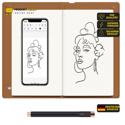HUION Note X10 Grafiktablett für Laptop, Digital 2-in-1 Kabelloses Bluetooth