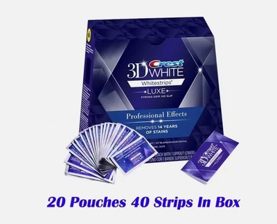 3D Weiß Zähne Whitestrips Luxe   Professionelle Bleaching-Streifen, 10/20  DE