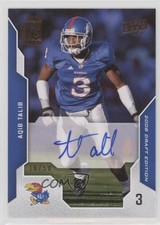 2008 Upper Deck Draft Edition Bronze Exclusives 16/50 Aqib Talib #7 Auto 0dk