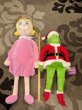 Rare Set Of Giant How The Grinch Stole Christmas Plushies Over 36 Tall