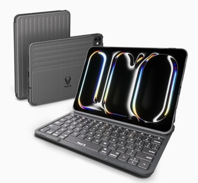 PAUL B Keyboard Case for iPad Pro 11 Inch 2024 M4 5th Gen