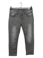 BLUE MONKEY 7/8 Jeans Damen Jeans Gr. DE 40 grau Casual-Look