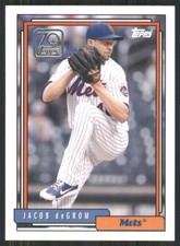 2021 Topps Update 70 Years of Topps Baseball #70YT-42 Jacob deGrom Mets 1966