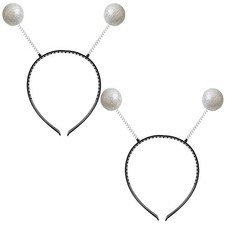 2 Pcs Halloween Alien Headband Alien Antenna Hair Hoops Headpiece Hairband Ha...