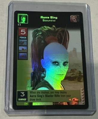 Young Jedi CCG Reflections Aurra Sing Scoundrel Foil P16