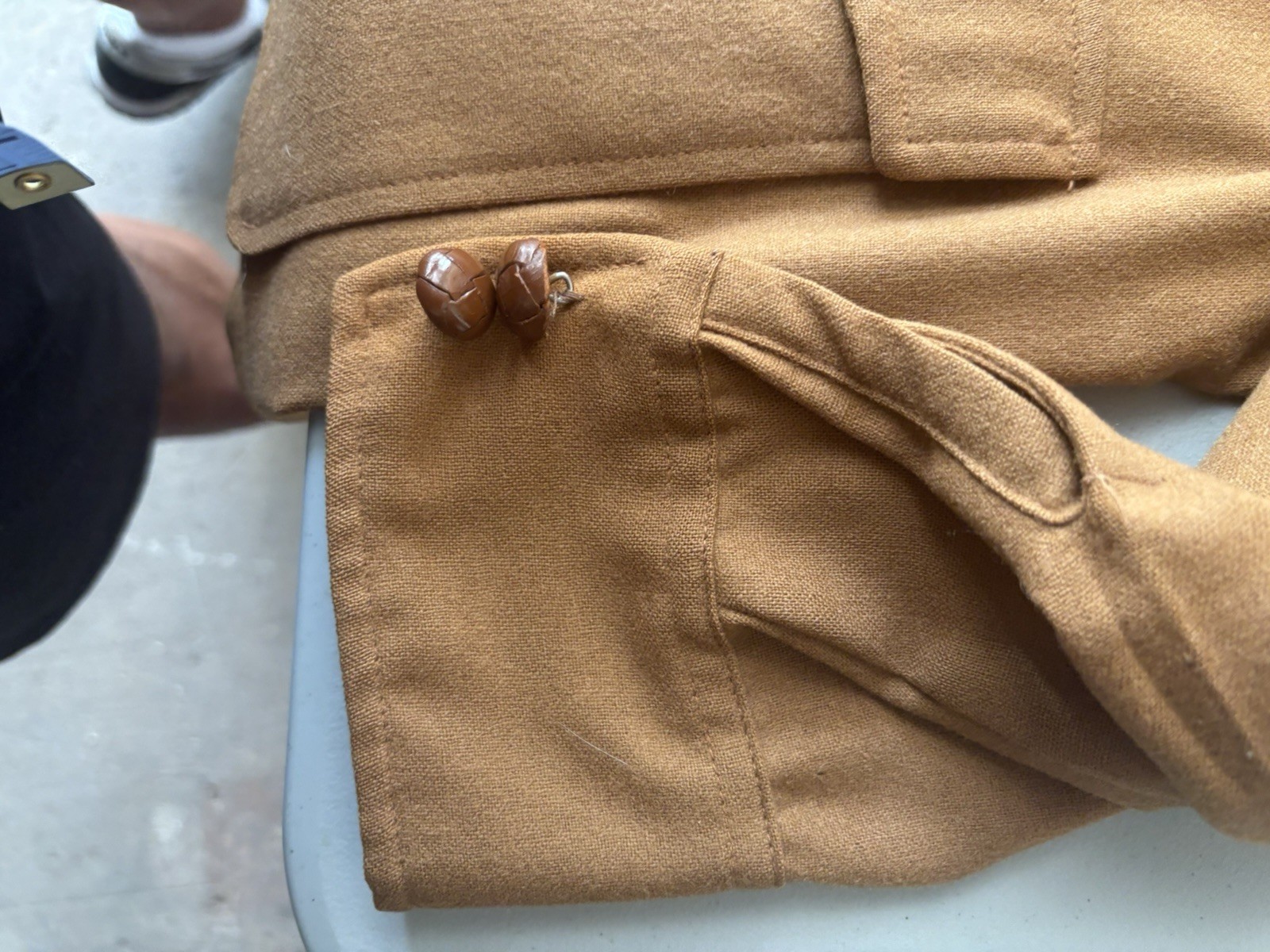 Vintage Pendleton Brown  Wool Coat Button Jacket … - image 6