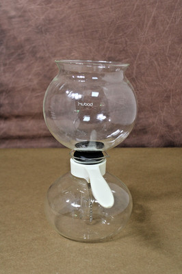Vintage Bodum Siphon Vacuum Coffee Maker 6 to 8 Cups Switzerland White Handle