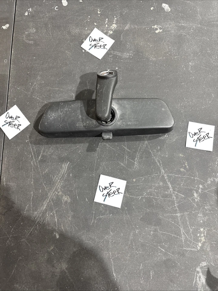 Espejo retrovisor BMW E36 M3 serie 3 de fábrica OEM manual atenuación 006199 negro Foto 2 de 4