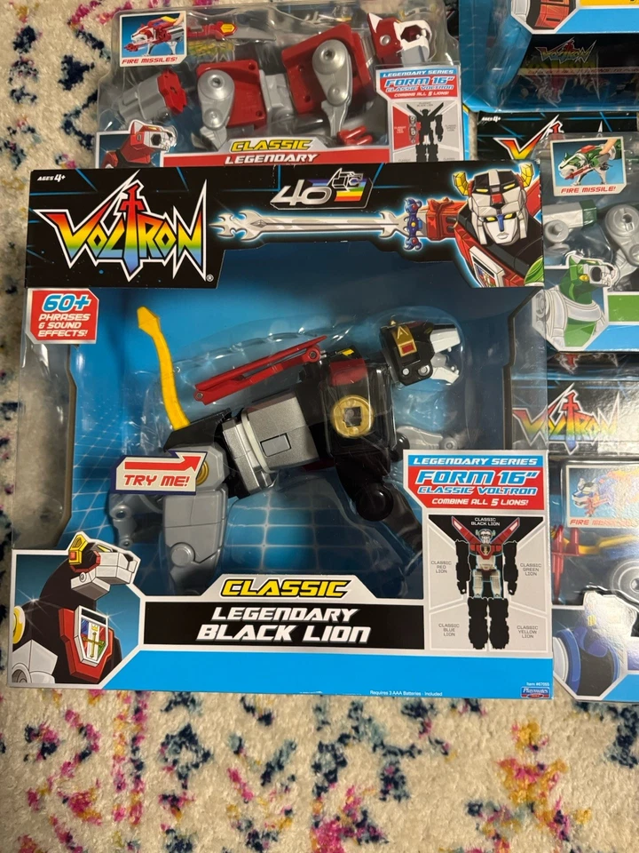 Juego de 5 Playmates Classic Voltron 40 Aniversario Serie Legendaria 2024 Foto 2 de 4