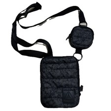 Reebok Quilted Crossbody Bag w/ Removable Pouch 9x6" Women's Floral Adjustable