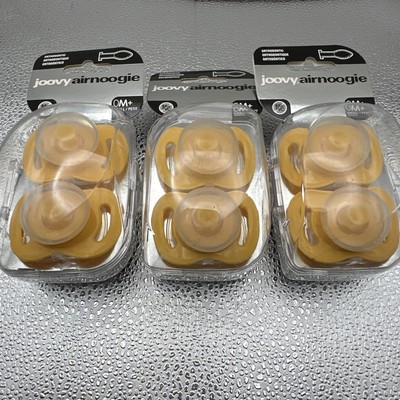 LOT of joovy air noogie Small 0M+ pacifer binky yellow