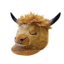 Equetech Heather Highland Cow Hat Silk