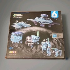 6 in 1 Solar Powered Space Station, Explorer, Shuttle, Rover, Dog, Astronaut NIB