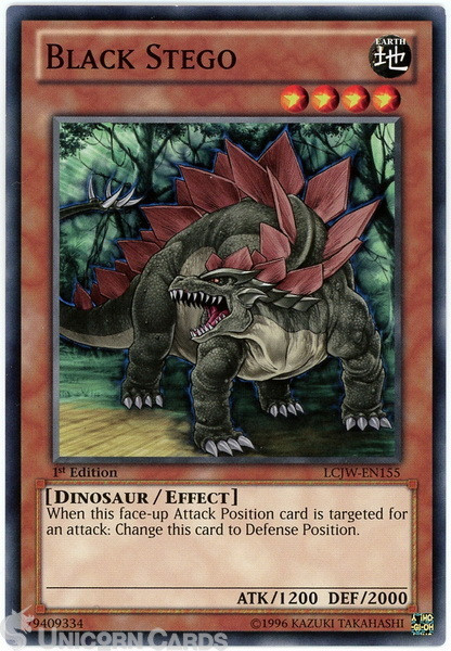 LCJW-EN155 Black Stego 1st Edition Mint YuGiOh Card