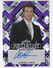 Lorenzo Lamas 2022 Leaf Metal Pop Century Autograph Card Auto Falcon Crest /15