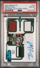 2022 Panini Absolute Breece Hall #214 Spectrum RPA /99 RC PSA 8