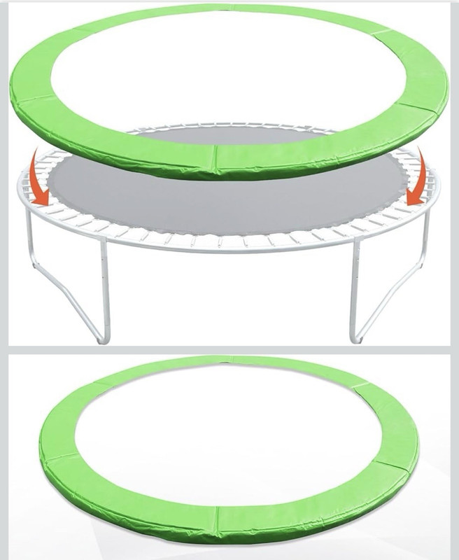 Outdoor Trampoline Green Safety Pad Cover 15’