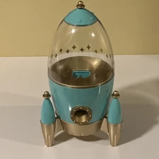 FAO SCHWARZ Sweet Rocket Candy Dispenser Motion Activated Teal 14.5" With Box