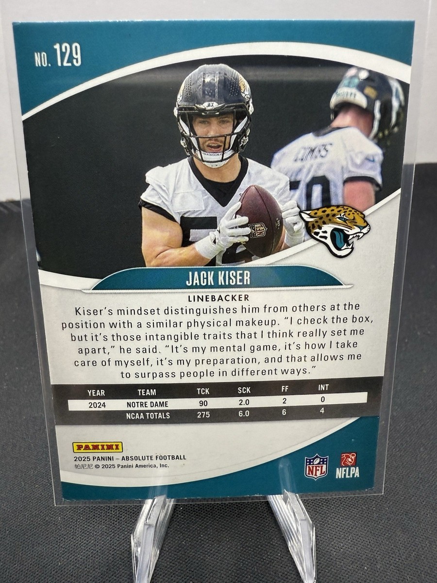 💥2025 Panini Absolute JACK KISER Red & Green Holiday Foil RC