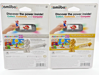 amiibo シルバー・ゴールドセット Nintendo Amiibo Gold Mario Silver Mario Lot Super Smash Bros