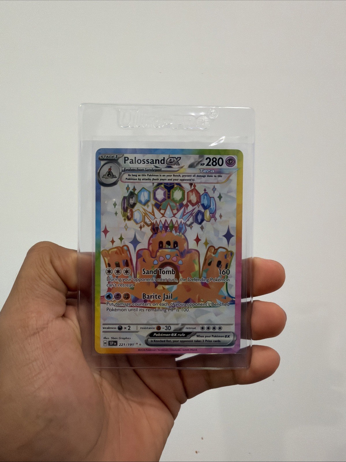 Palossand ex 2024 Scarlet & Violet: Surging Sparks #221/191 Ultra Rare  (Full Art) Price Guide - Sports Card Investor