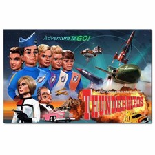 Thunderbirds "Adventure is Go" Cult Gerry Anderson Series Printed on Sign
