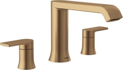 Moen T908BZG Genta LX Roman Tub Faucet Bronzed Gold Low Arc ( Scratch)
