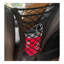 3Layer Car Mesh Organizer Elastic Auto Net Barrier Seat Back Storage Pouch