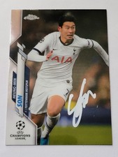 signed Heung-Min Son 2019-20 Topps Chrome UEFA Champions League #85- Autograph 