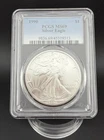 1990 American Eagle 1 oz Silver Dollar PCGS MS 69 Certified .999 Fine Silver