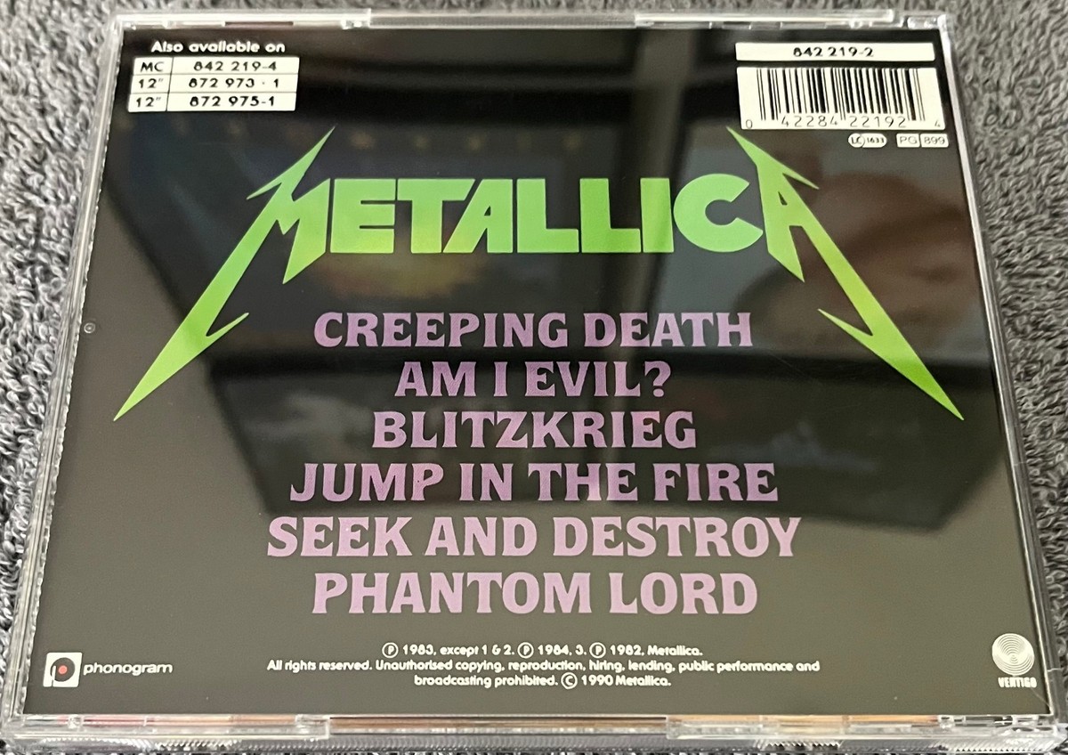 Creeping Death/Jump in the Fire by Metallica (CD, 1990