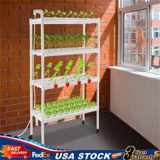 Hydroponic Grow Kit Hydroponics System 108Plant Sites 4 Layers 12 Pipes