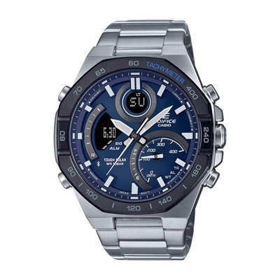Casio Men's Watch Edifice Blue Ana-Digi Dial Bracelet Bluetooth ECB950DB-2A