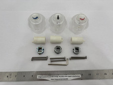 NEW Danco Full Set Large Acrylic Handles w/Adapters - Universal - 80014  80015